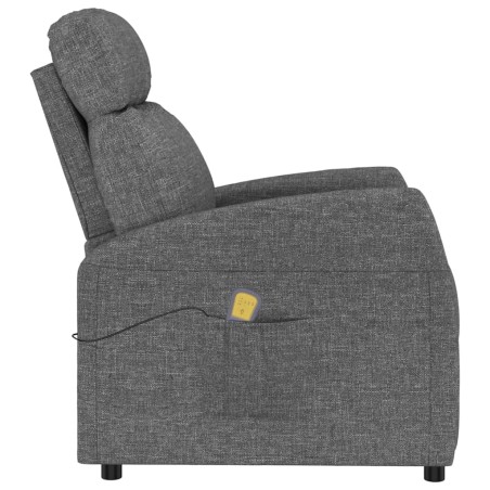 Fauteuil de massage Gris foncé Tissu