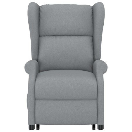 Fauteuil de massage inclinable Gris clair Tissu