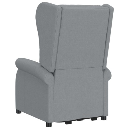 Fauteuil de massage inclinable Gris clair Tissu