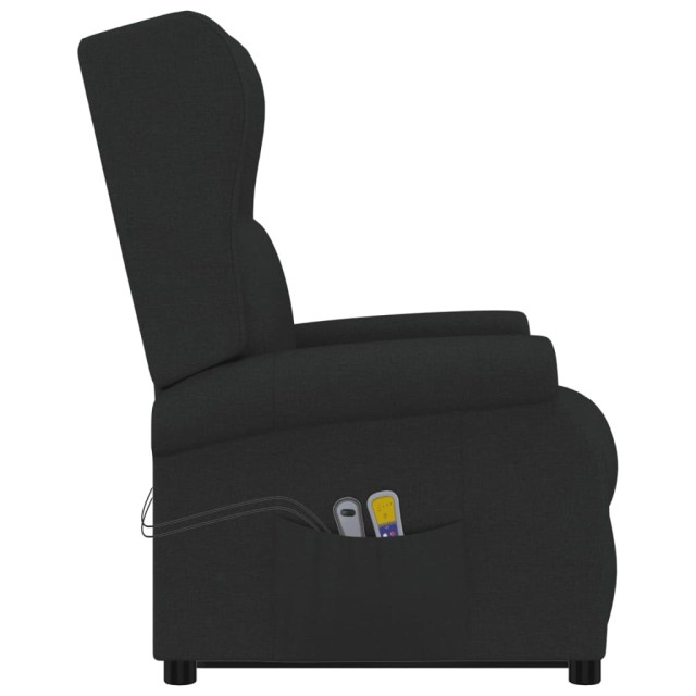 Fauteuil de massage Noir Tissu