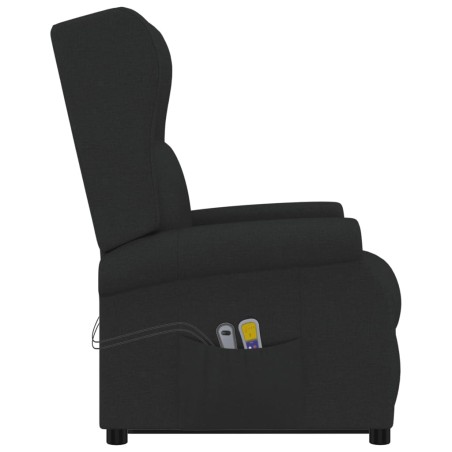 Fauteuil de massage Noir Tissu