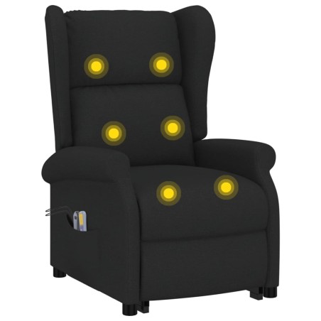 Fauteuil de massage Noir Tissu