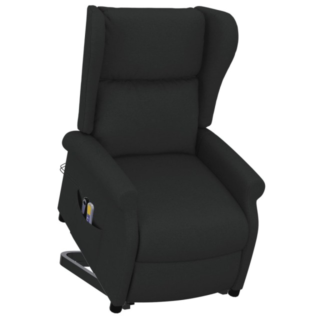 Fauteuil de massage Noir Tissu