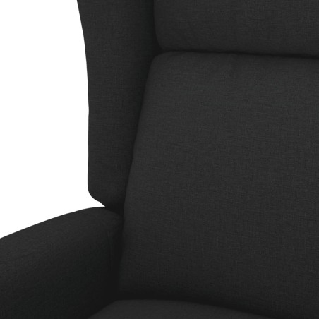 Fauteuil de massage Noir Tissu