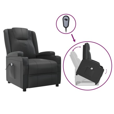 Fauteuil Noir Similicuir 2