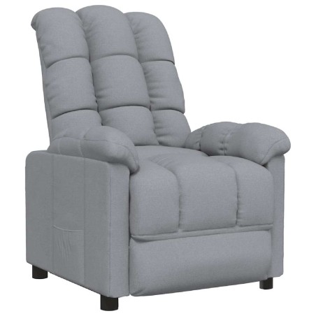 Fauteuil inclinable Gris clair Tissu