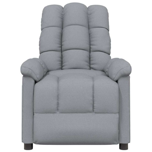 Fauteuil inclinable Gris clair Tissu