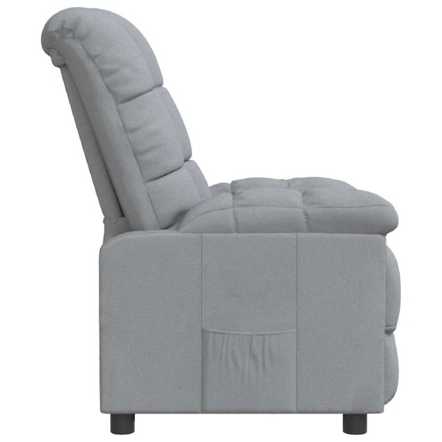 Fauteuil inclinable Gris clair Tissu