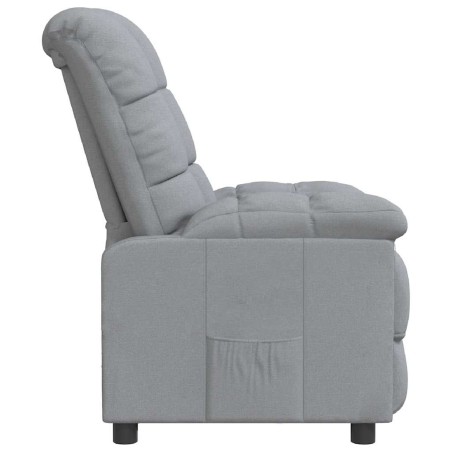 Fauteuil inclinable Gris clair Tissu