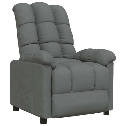 Fauteuil inclinable Gris foncé Tissu 2