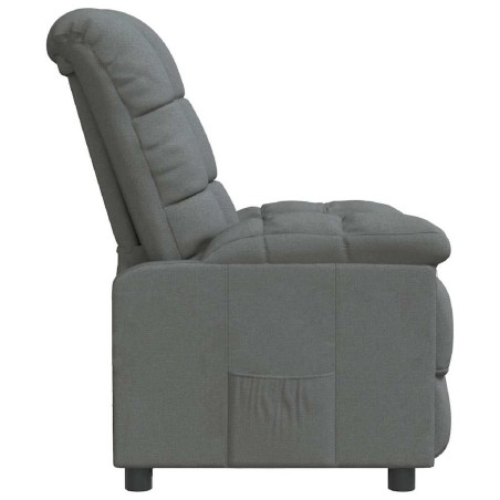 Fauteuil inclinable Gris foncé Tissu
