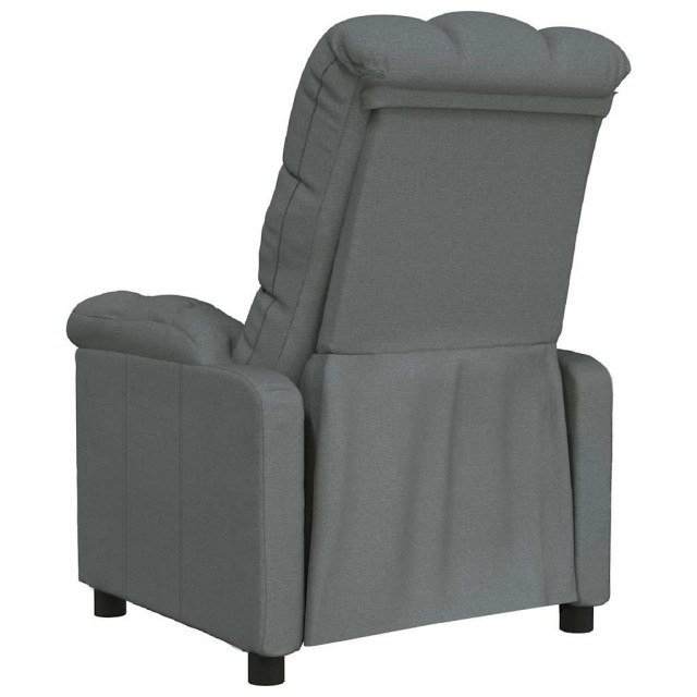 Fauteuil inclinable Gris foncé Tissu