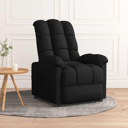 Fauteuil inclinable Noir Tissu