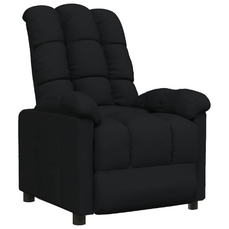 Fauteuil inclinable Noir Tissu