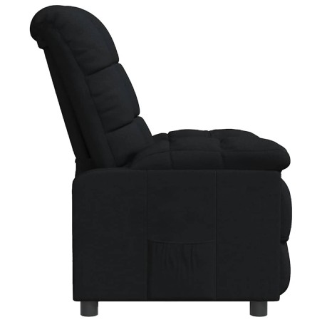 Fauteuil inclinable Noir Tissu