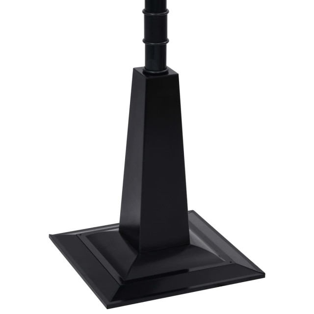 Lampadaire de Noël avec Père Noël Noir et rouge 81x40x188cm PVC