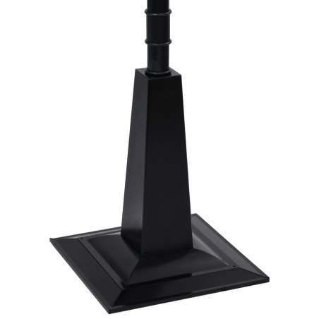 Lampadaire de Noël avec Père Noël Noir et rouge 81x40x188cm PVC