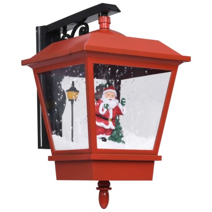 Lampe murale de Noël lumières LED et Père Noël Rouge 40x27x45cm 2