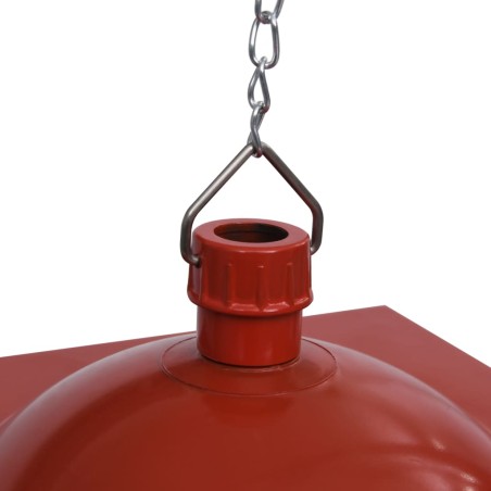 Lampe suspendue de Noël lumière LED Père Noël Rouge 27x27x45 cm