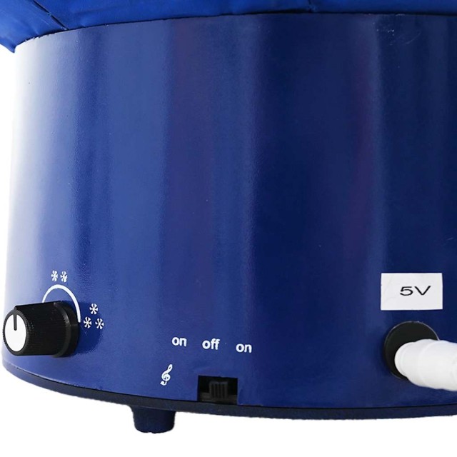 Arbre de Noël neigeux avec base de parapluie Bleu 75 cm PVC