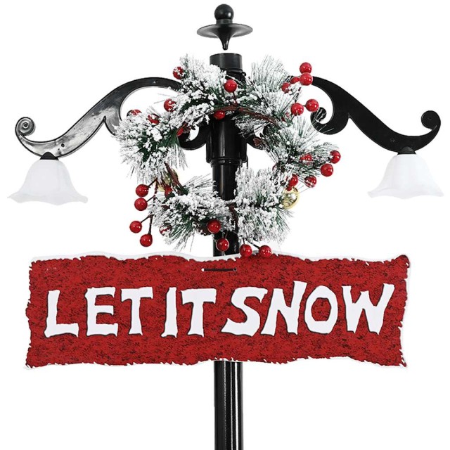 Arbre de Noël neigeux avec base de parapluie Bleu 170 cm PVC