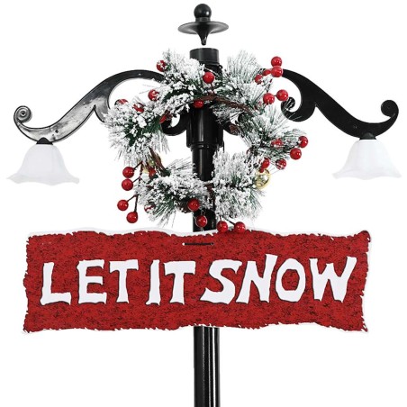 Arbre de Noël neigeux avec base de parapluie Bleu 170 cm PVC