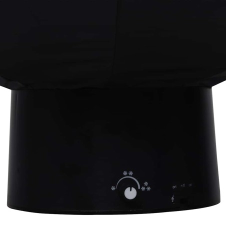 Arbre de Noël neigeux avec base de parapluie Noir 75 cm PVC