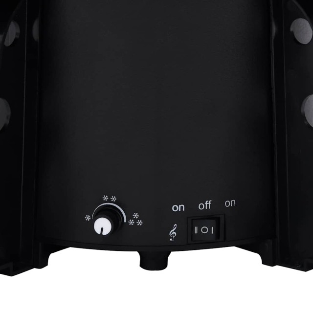 Arbre de Noël neigeux avec base de parapluie Noir 140 cm PVC