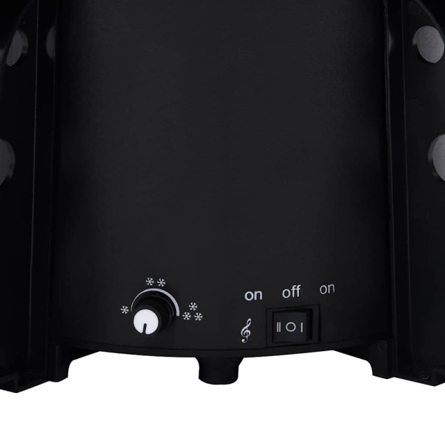 Arbre de Noël neigeux avec base de parapluie Noir 190 cm PVC