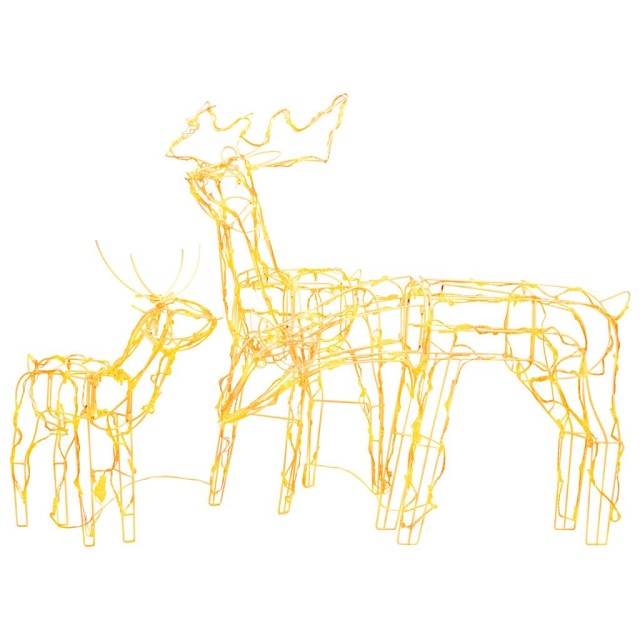 Cordon lumineux de Noël 3 pcs Rennes 229 LED