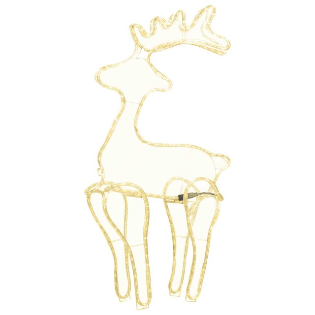 Décoration de Noël de renne avec maille 306 LED 60x24x89 cm