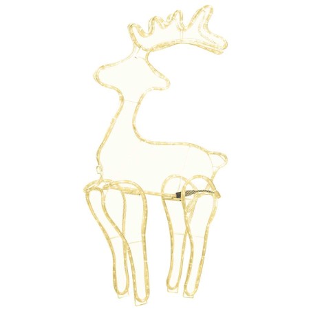 Décoration de Noël de renne avec maille 306 LED 60x24x89 cm