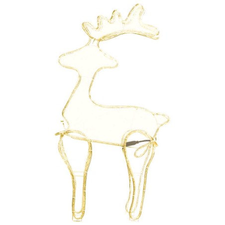 Décoration de Noël de renne avec maille 306 LED 60x24x89 cm