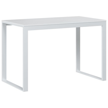 Bureau d'ordinateur Blanc 110x60x73 cm Aggloméré 2