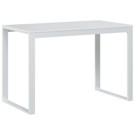 Bureau d'ordinateur Blanc 110x60x73 cm Aggloméré