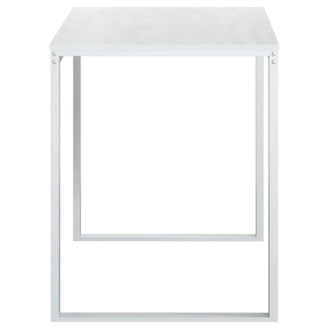 Bureau d'ordinateur Blanc 110x60x73 cm Aggloméré