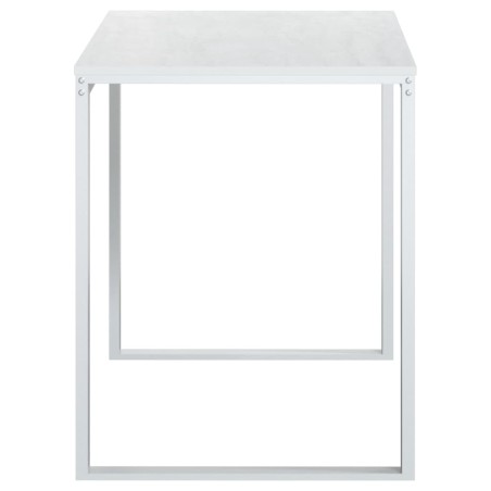 Bureau d'ordinateur Blanc 110x60x73 cm Aggloméré