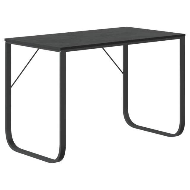 Bureau d'ordinateur Noir 110x60x73 cm Aggloméré