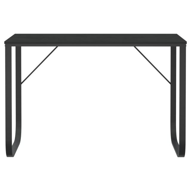 Bureau d'ordinateur Noir 110x60x73 cm Aggloméré