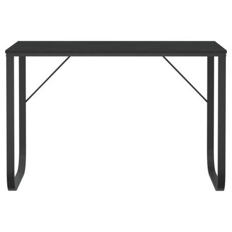 Bureau d'ordinateur Noir 110x60x73 cm Aggloméré