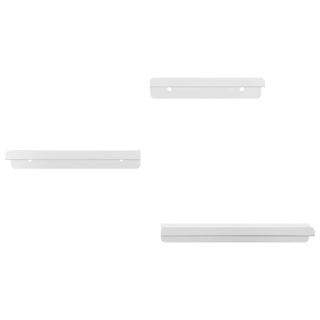 Étagères murales 3 pcs argenté acier inoxydable