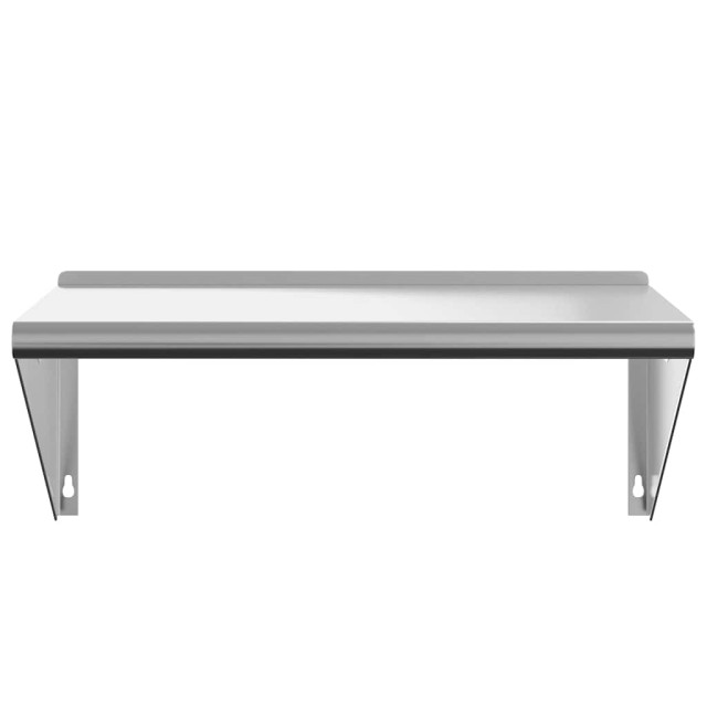 Étagère murale 75x45x31 cm argenté acier inoxydable