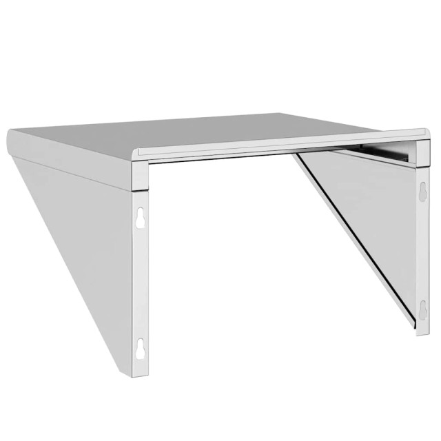 Étagère murale 50x45x31 cm argenté acier inoxydable