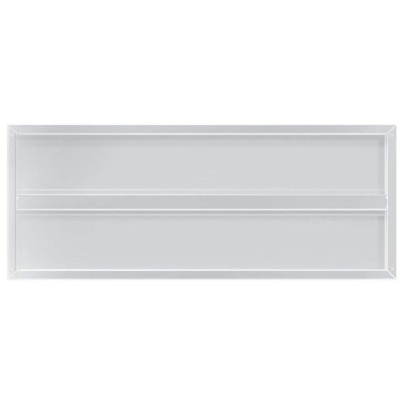 Étagères murales 2 pcs 100x40x3 cm argenté acier inoxydable