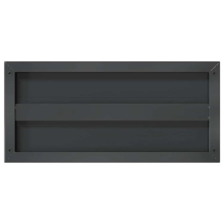 Étagères murales 2 pcs 50x23,5x3 cm noir acier inoxydable