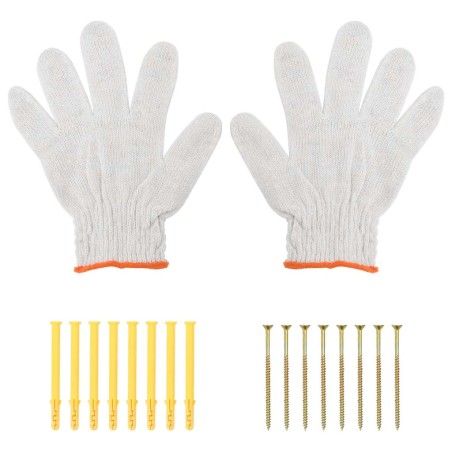 Supports d'étagères 4pcs argenté acier inoxydable