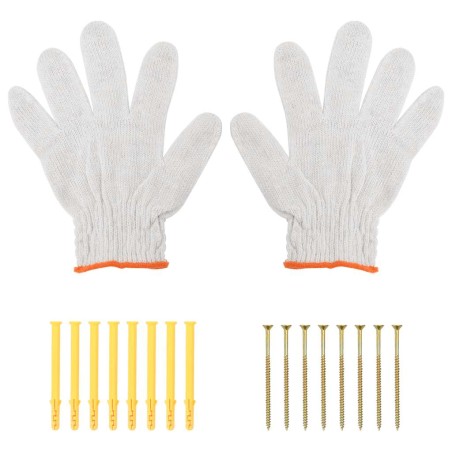 Supports d'étagères 4pcs 30x2,5x15,5cm argenté acier inoxydable