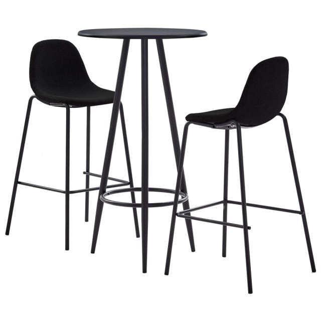 Ensemble de bar 3 pcs Tissu Noir
