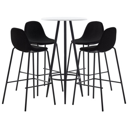 Ensemble de bar 5 pcs Tissu Noir