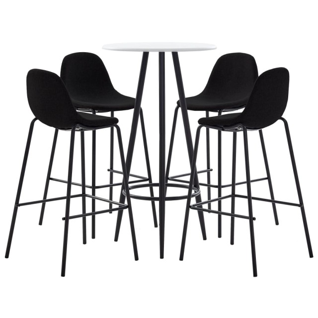 Ensemble de bar 5 pcs Tissu Noir